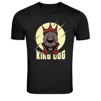 King Dog Crown Pitbull Graphic T-Shirt XL