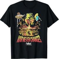 Fallout Video Game New Vegas War Never Changes Collage T-Shirt S
