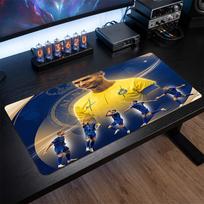 Cristiano Ronaldo Crest Mouse Pad, Extended Non Slip Rubber Desk Mat for Gaming Office Laptop Fan Gift 30cmx60cm（11.8x23.6inch）