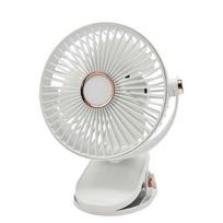Portable LED Camping Fan with Night Light USB Rechargeable Desk Fan Silent Adjustable for Bedroom Office Outdoor,White