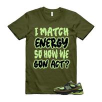 2010 Sea Moss Afterglow Olive Green Black T Shirt Match MATCH S