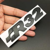 Automobilio 3D Metalinis R32 Logotipo Lipdukas 5mk4 mk5 r32 Automobilio Kėbulo Bagažinės Emblema Ženklelis Lipdukas Automobilio Stilius white