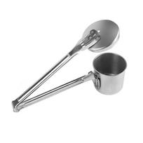 Stainless Steel Fruit Picker Tool Spring Loaded One Hand Harvesting Basket For Jujube Kumquat Portable Garden Picking Collector