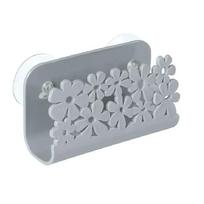 Kitchen Bathroom Drying Rack Toilet Sink Suction Sponges Holder Rack Suction Cup Dish Cloths Holder Scrubbers Soap Storag šviesiai pilka spalva