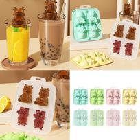 Little Dragon Shape Ice Cube Mold Easy Release Silicone Ice Tray for Cocktails Teas Coffee mėlyna