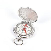 * Pocket Watch Flip Compass Portable Hiking  Compass Compass Keychain sidabras