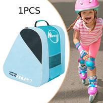 Roller Accessories Adjustable Strap Large Capacity Container Ice Skate Storage Bag mėlyna