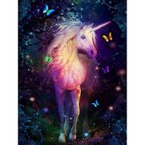 Full Drill Diamond Painting Cross Stitch Unicorns and Butterflies 5d Diamond Mosaic Art Diamond Embroidery Animal Rhinestone Picture Full Round 20X30CM