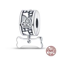 100% 925 Sterling Silver Lion Dog Elephant Firefly Cat Tree Of Life Animal Charms Fit 925 Original Bracelets DIY Jewelry