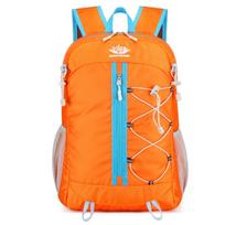 Ultra-light Mountain Riding Backpack Multi-functional Dacron Foldable Backpack Large Capacity Travel Bag oranžinė