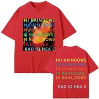 Rock Grupė Radiohead in Rainbows Album Merch Marškinėliai Vyrams Moterims Drabužiai Y2k Mada Marškinėliai Vasariniai Kasdieniai Laisvi Medvilniniai Marškinėliai 4XL