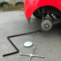 Automobilio domkrato rankena Švaistiklio raktas Metalinis padangų remonto keitimo įrankis keltuvui