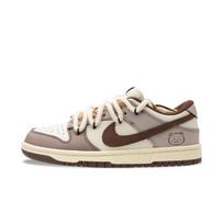 Nike Dunk Bear Doo Abrasion Resistant Low top Skateboard Shoes Women's Brown DD1503-124(Team1303-) 35.5