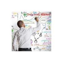 Whiteboard Wall Sticker Reusable Pvc Writeable Childrens Doodle Decoration balta