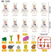 Foreign trade for M1635 chefs building block villain big city occupation small particles mosaic toy bags