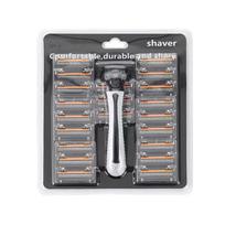 Men's Three Layer Reusable Shaver with Imported Blade New Design Multi Tool Razor with Head Change Feature pilka