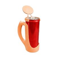 Non-Slip Portable Cup Holder Leak Proof Soda Can Holder Energy Drink Holder  Travel geltona