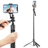 High Quality  Fiber Wireless Portable Smart Monopod Best Price Foldable Selfie Stick Tripod Smartphone Accessory juoda