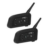 XINOWY V6Pro Helmet Intercom Headset Motorcycle Bluetooth 1200m Interphone Communicator Full Duplex for 6 Riders Waterproof IP65 juoda