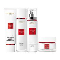Loreal Paris and Rejuvenating anti-wrinkle firming skin care product set - new eye cream 15ml cleanser 125ml softening water 130ml lotion 110ml geltona