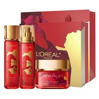 Loreal Paris set water skin care product gift box, firming, LOreal Year of the Horse Limited-Year of the Horse Limited 3-piece Set-Water Cream ruda