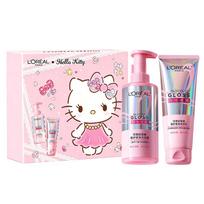 Loreal Paris Acid Protective Soft Brightening and Washing and Care Set Controls Oil, Refreshes, Improves Frizz, and Rose Quartz Shampoo Conditioner rožinė