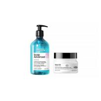Loreal Paris Wash and Repair Nourishing Cleansing + PRO Cloud Bottle Instant Smoothing Hair Mask Care Set - Shampoo 500ml Hair Mask 250ml ruda