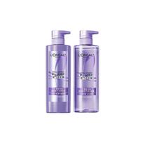 Loreal Paris Cleansing Kit Hair and Oil Control + Hyaluronic acid care set - two-piece set 660ml fluffy shampoo 660ml soothing conditioner ruda