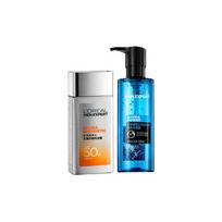 Loreal Paris Men's Men's Skin Care Moisturizing and Brightening Skin + Sunscreen Water Gel Set-Sunscreen Water Gel Set ruda