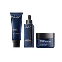 Loreal Paris Men's Muscle Moisturizing and Emulsifying Care , Moisturizing, Mens youthful skin source set - cleansing 130ml essence 50ml cream 50ml ruda