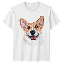 Watercolor Corgi Dog T-Shirt Corgi Dog Lovers Birthday Gift For Him And Her S