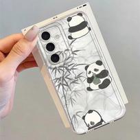 Cute Panda Case for Samsung Galaxy A54 A15 A14 A16 A55 A23 A26 A24 A25 A51 A52 A31 A33 A52 A36 A13 A34 A35 A56 A50 Phone Cover Galaxy A52