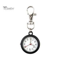 Pocket Watch Waterproof Quartz Movement Ultra-quiet Large Screen with Lobster Clip Keychain Record Time Ultra-Light Battery-operated Unisex juoda