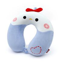 Cartoon Animal Memory Foam U Shaped Neck Pillow For Travel And Office Comfort mėlyna