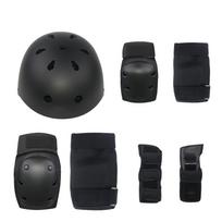Fashionable Sport Gear Set for Roller Skating Skateboarding Bike Riding Includes Kids and Adult Helmets Knee Pads Elbow Pads S juoda