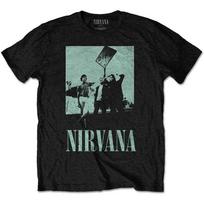 Nirvana T Shirt Dips Photo Band Logo new Official Unisex Black XL