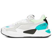 Puma RS-Z Core Unisex Balti Pilki Mėlyni Žemi Laisvalaikio Sportbačiai Tinklelio Sportiški Universalūs 383590-03 35.5