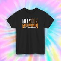 Bitcoin Millionaire Shirt Crypto Trader Funny Est Any Day Now Tee S-5XL S