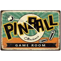 Vintage Pinball Machines Game Room Retro Arcade Classic High Definition Metal Tin Sign Wall Art  HD Printed Tin Plate Decor f 20x30cm（7.8x11.8inch）