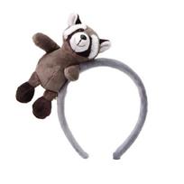 Lovely Raccoon Hair Band For Children Skin Friendly Hairband Everyday Use School Play Costume Head Accessory 1 pilka spalva