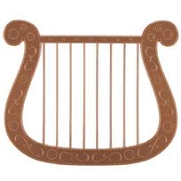 Multi Purpose Plastic Harp Role Play Accessory Realistic Appearance Portable Design Suitable For Event Classroom Activities šviesiai ruda spalva