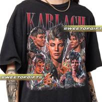 Riboto tiražo Karlach Baldurs Gate 3 Marškinėliai Vintažiniai Unisex Marškinėliai 3XL