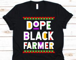 Dope Black Farmer Shirt, Black History Day T-Shirt, Black Power Melanin, Black Pride, Gift For Farmers, Agriculturist Graphic, Farm Design 3XL