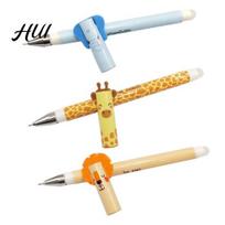 Eco Friendly Gel Pen Elephant Lion Erasable Set Cute Animal Theme Smooth Writing for Kids 0.7mm Tip Easy Erase Fun School Supplies Children's 1 Set įvairiaspalvis