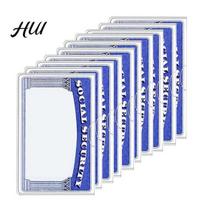 Card Protection Holder 10/20 Pcs Social Security Sleeves Transparent Medicare Protector Water Scratch-resistant Resistant Clear PVC for ID Debit B 10pcs