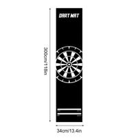 Portable Protective Dart Mat Dart Board Mat For Floor Non-Slip With Throw Line For Game Room Recreation Center Sports Club