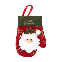 Mini Kalėdiniai stalo įrankių stalo įrankių laikikliai su pakabinama virvele Mini sidabriniai įrankių laikikliai Saldainių dangteliai Santa Claus
