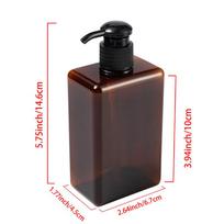 280/450ML Kvadratiniai Pompos Dozatoriai Įpilami Tušti Buteliukai Eterinių Aliejų, Losjono, Šampūno Dozatorius Rankų Dezinfekavimo Priemonės Buteliukai 280ml black