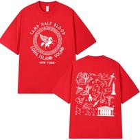 Camp Half Blood Percy Jackson T shirts Long Island Sound Casual short sleeve T-shirt Vintage tide Oversized 100% cotton t-shirts S
