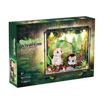 DIY Toys 1158PCS Squirrel Vivarium Model Blocks Animal Landscape Box Buliding Bricks Creative Ideas Ornaments Kit Gifts Kids
